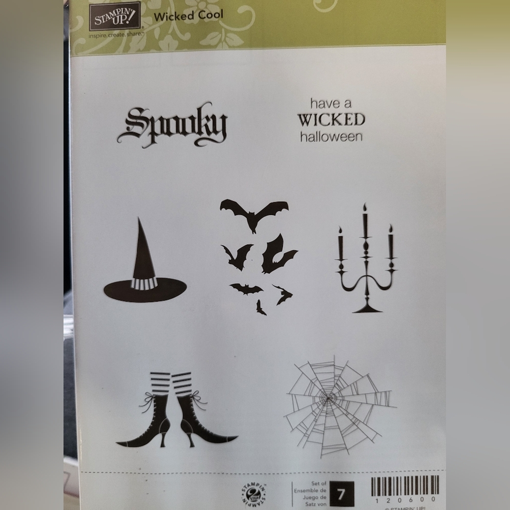 Stampin Up Photopolymer Wicked Cool Set of 7 Stamps